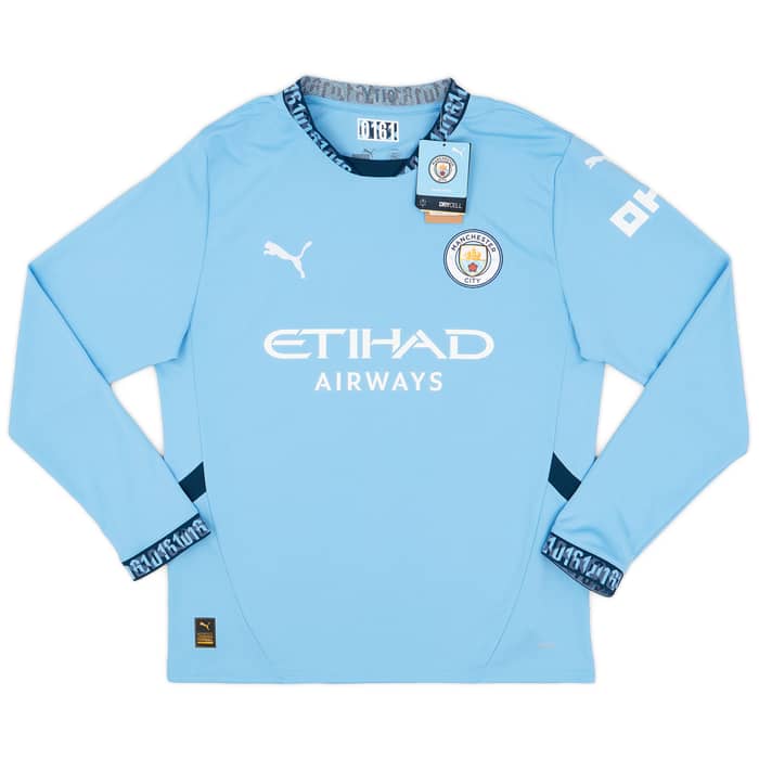 2024-25 Manchester City Home L/S Shirt Haaland #9