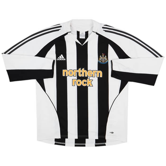 2005-07 Newcastle Home L/S Shirt Shearer #9 - 10/10 - (L)