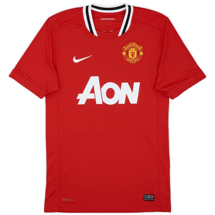 2011-12 Manchester United Home Shirt Evra #3 - 8/10 - (S)