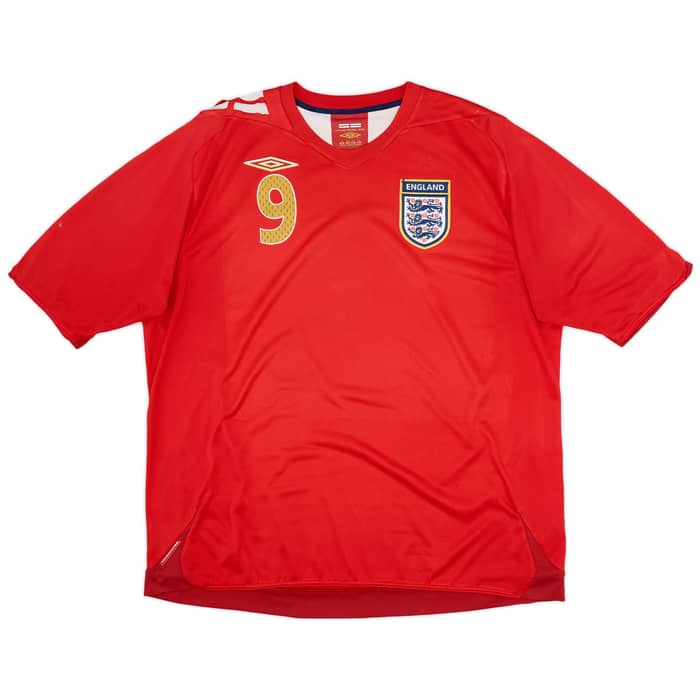 2006-08 England Away Shirt Rooney #9 - 5/10 - (XXL)