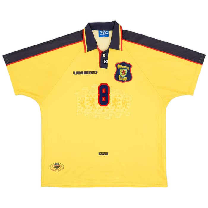 1996-99 Scotland Away Shirt Burley #8 - 9/10 - (XXL)