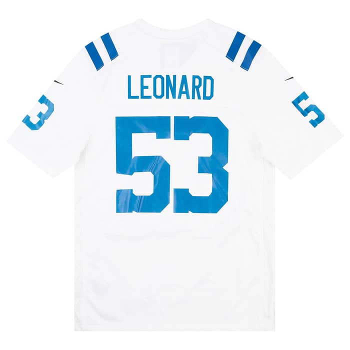 2020-22 Indianapolis Colts Leonard #53 Nike Game Jersey (Away) S - W/Tags