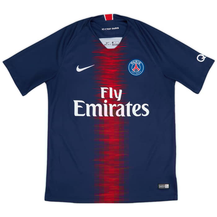 2018-19 Paris Saint-Germain Home Shirt Mbappe #7 - 9/10 - (M)