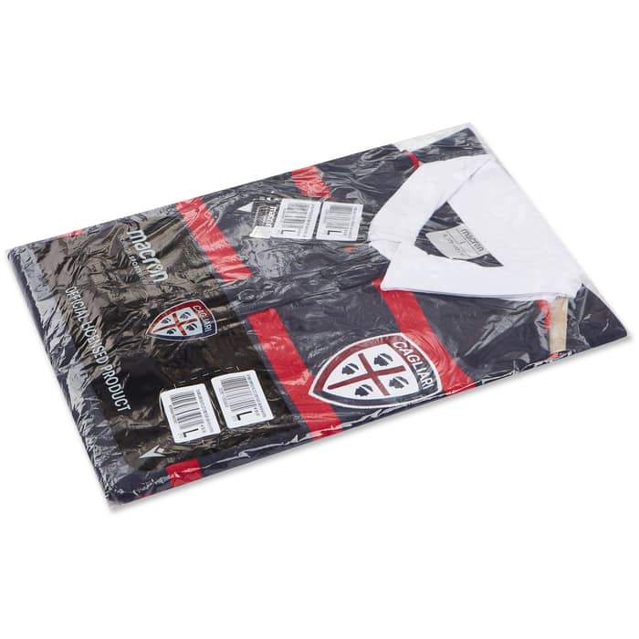 2019-20 Cagliari Macron L/S Polo T-Shirt