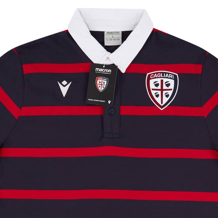2019-20 Cagliari Macron L/S Polo T-Shirt