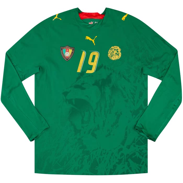 2006-07 Cameroon Match Issue Home L/S Shirt Mbia #19