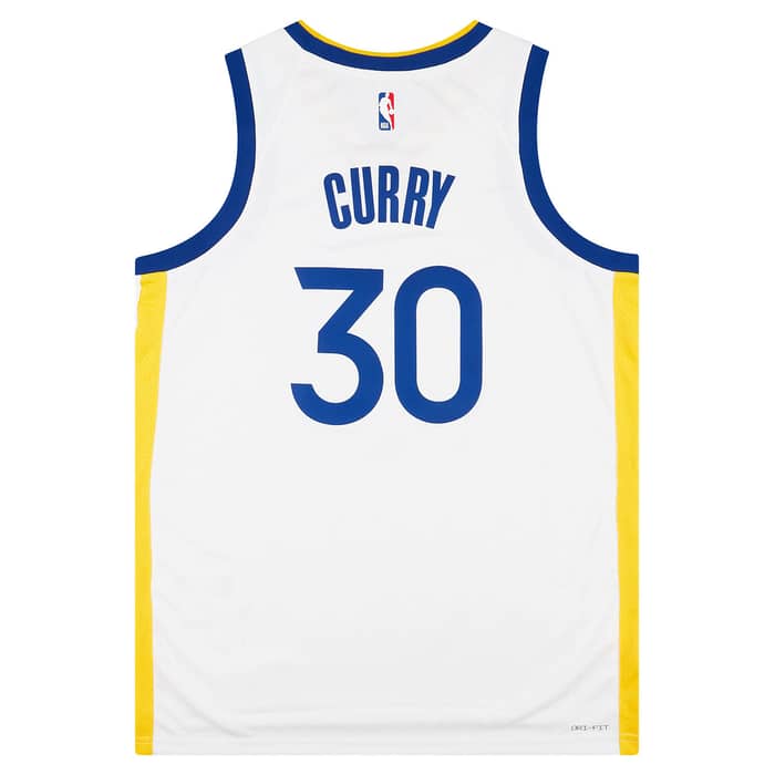 2017-24 Golden State Warriors Curry #30 Nike Swingman Home Jersey (XS)
