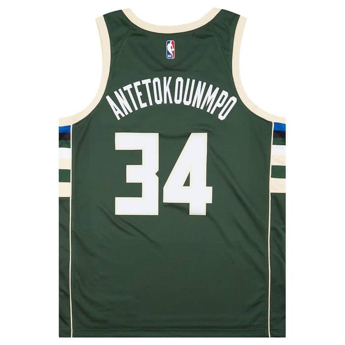 2017-24 Milwaukee Bucks Antetokounmpo #34 Nike Swingman Away Jersey (L)