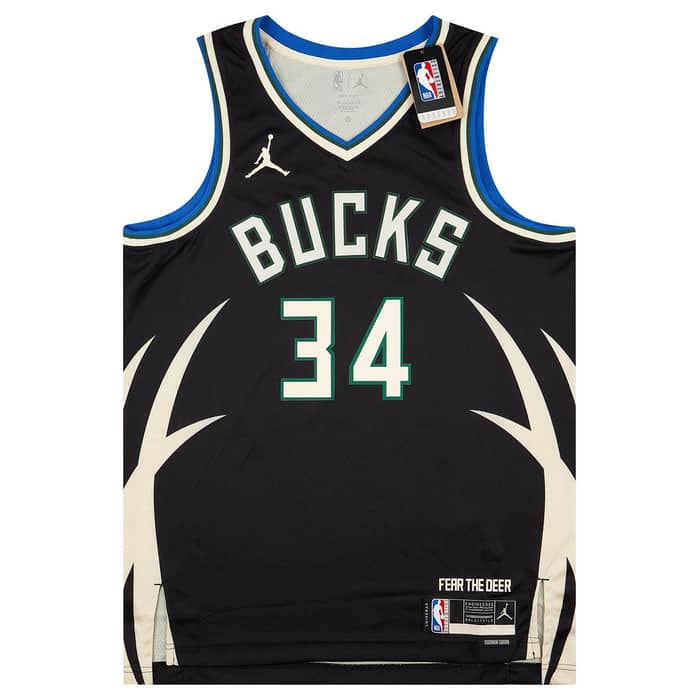 2022-24 Milwaukee Bucks Antetokounmpo #34 Jordan Swingman Alternate Jersey (M)