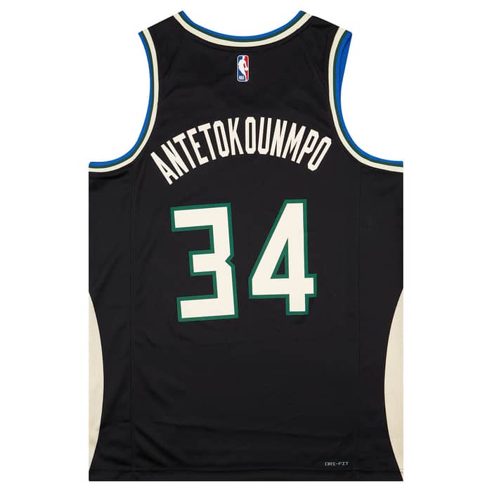 2022-24 Milwaukee Bucks Antetokounmpo #34 Jordan Swingman Alternate Jersey (M)