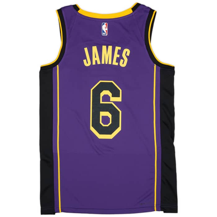 2022-23 LA Lakers James #6 Jordan Swingman Alternate Jersey (M)