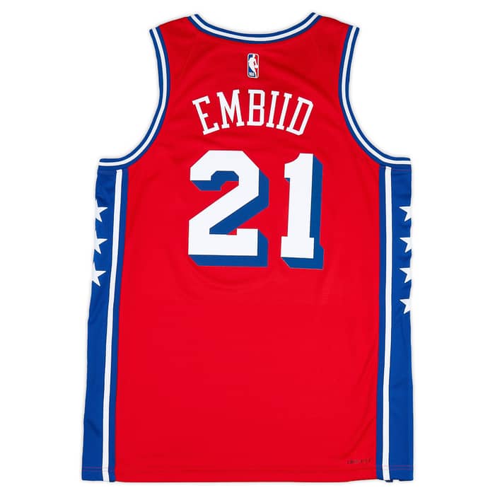 2020-24 Philadelphia 76ers Embiid #21 Jordan Swingman Alternate Jersey (S)