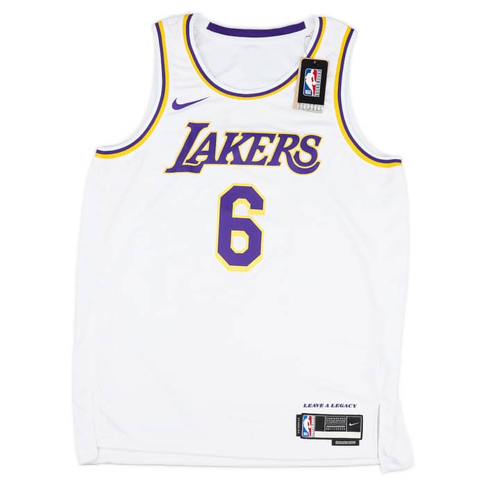 2021-23 LA Lakers James #6 Nike Swingman Home Jersey (M)