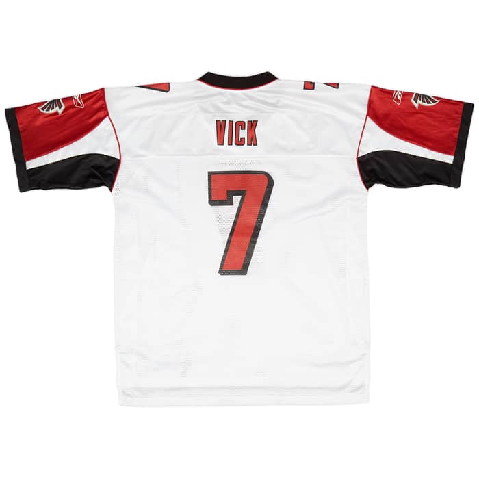 2005-06 Atlanta Falcons Vick #7 Reebok On Field Away Jersey (Very Good) XL