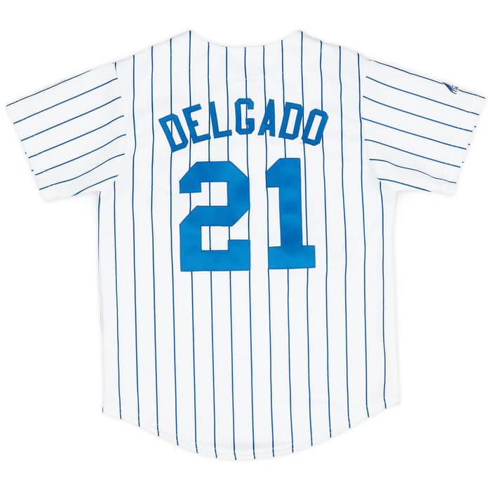 2006-08 New York Mets Delgado #21 Majestic Home Jersey (Excellent) S.Kids