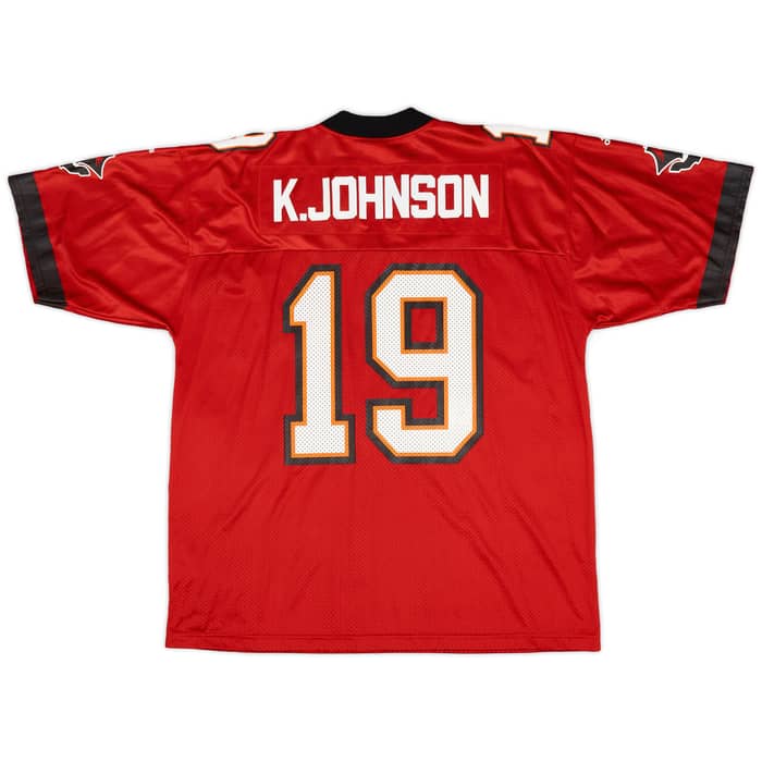 2000 Tampa Bay Buccaneers K. Johnson #19 adidas Home Jersey (Excellent) L