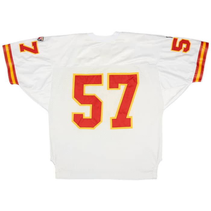1995 Kansas City Chiefs Jamison #57 Wilson Staff Authentic Away Jersey (Very Good) XXL