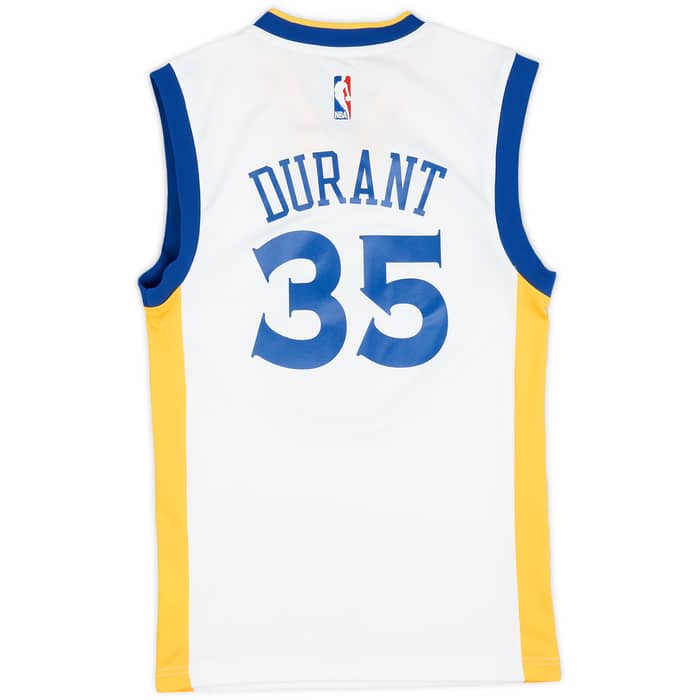 2016-17 Golden State Warriors Durant #35 adidas Home Jersey (Excellent) XXS