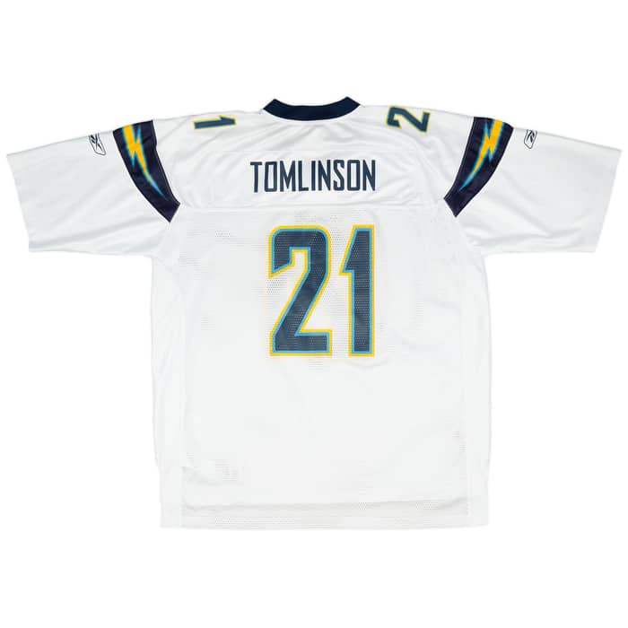 2008-09 San Diego Chargers Tomlinson #21 Reebok On Field Away Jersey (Very Good) XXL
