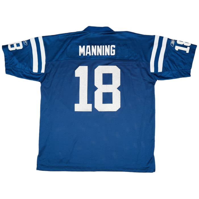 2005-06 Indianapolis Colts Manning #18 Reebok On Field Home Jersey (Excellent) XXL