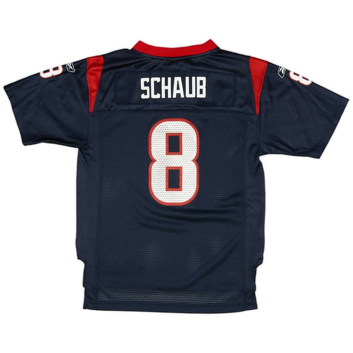 2008-11 Houston Texans Schaub #8 Reebok On Field Home Jersey (Excellent) L.Kids