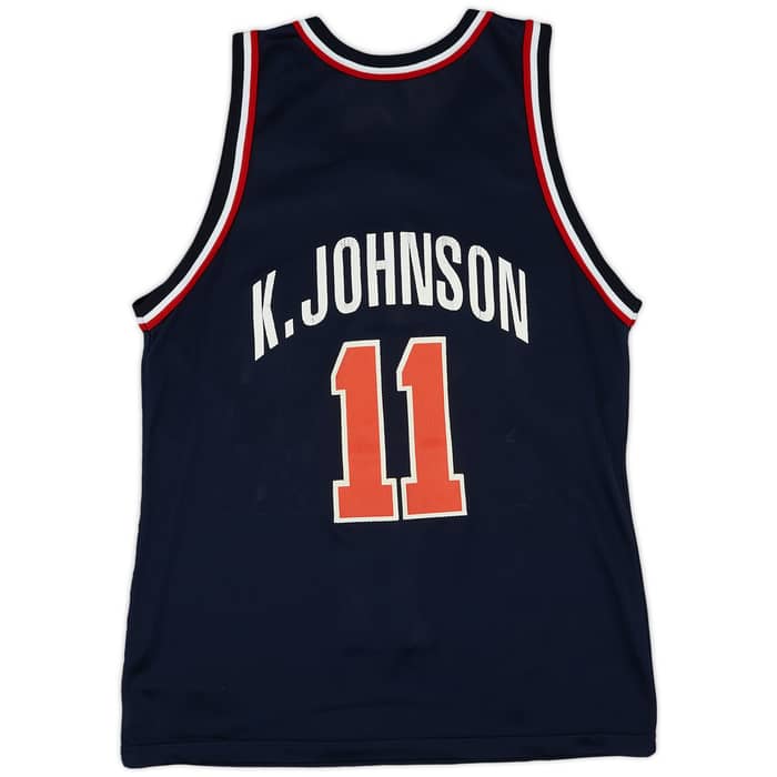 1994 USA K. Johnson #11 Champion Away Jersey (Very Good) L