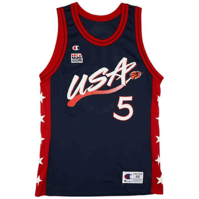 1996-99 USA Hill #5 Champion Away Jersey (Excellent) L