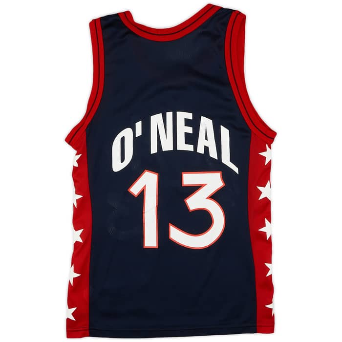1996-99 USA O'Neal #13 Champion Away Jersey (Excellent) S