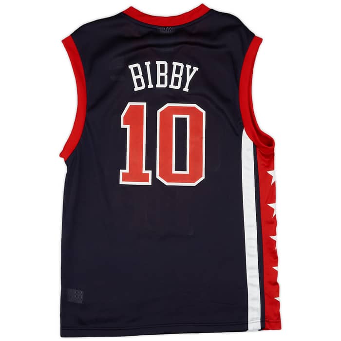 2002 USA Bibby #10 Reebok Away Jersey (Excellent) M