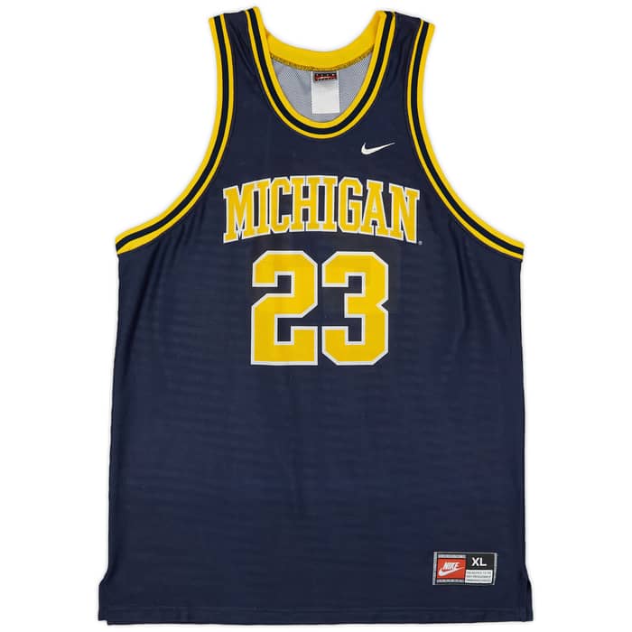 1994-98 Michigan Wolverines Taylor #23 Nike Away Jersey (Very Good) XL