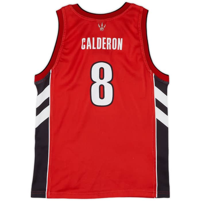 2006-10 Toronto Raptors Calderon #8 Champion Away Jersey (Excellent) L.Kids
