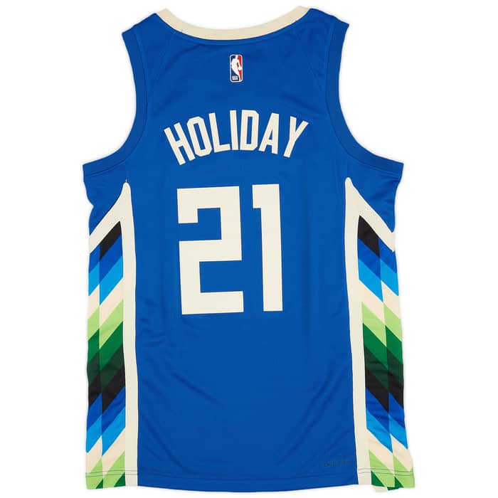 2022-23 Milwaukee Bucks Holiday #21 Nike Swingman Alternate Jersey (M)
