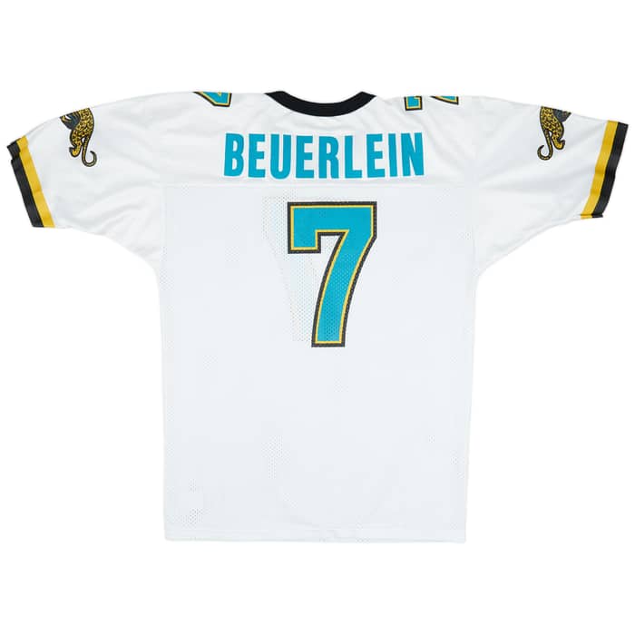 1995 Jacksonville Jaguars Beuerlein #7 Champion Away Jersey (Very Good) L
