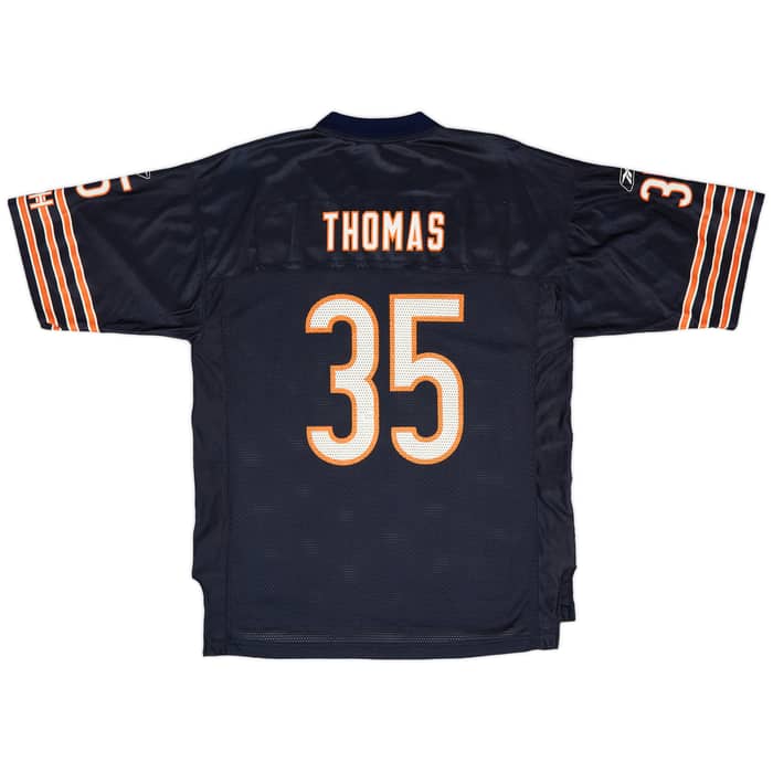 2002-04 Chicago Bears Thomas #35 Reebok On Field Home Jersey (Very Good) L