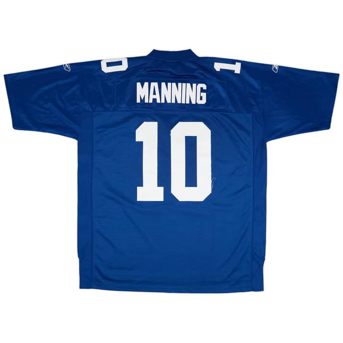 2005-06 New York Giants Manning #10 Reebok Premier Home Jersey (Very Good) XXL