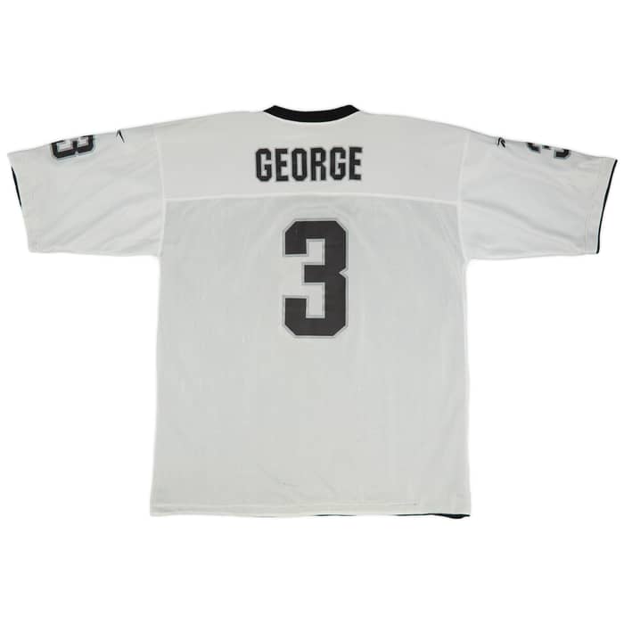 1997-98 Oakland Raiders George #3 Reebok Reversible Jersey (Excellent) XXL
