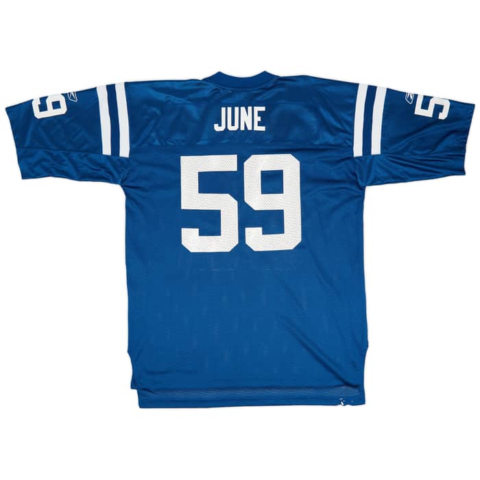 2005-06 Indianapolis Colts June #59 Reebok On Field Home Jersey (Very Good) XL
