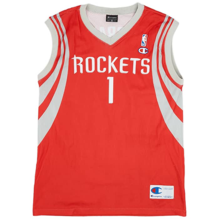 2004-10 Houston Rockets McGrady #1 Champion Away Jersey (Very Good) M