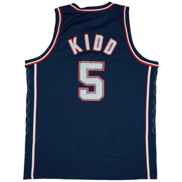 2001-04 New Jersey Nets Kidd #5 Nike Swingman Away Jersey (Very Good) XXL