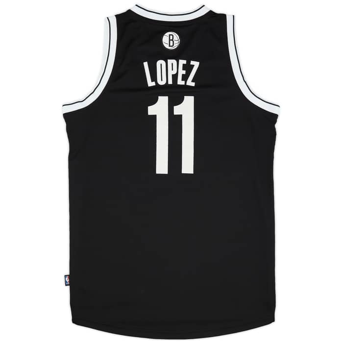 2012-14 Brooklyn Nets Lopez #11 adidas Swingman Away Jersey (Very Good) M