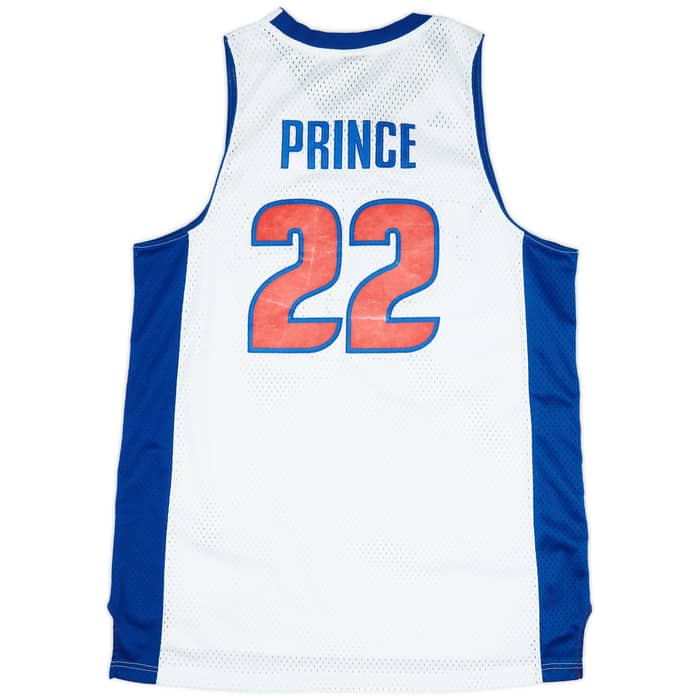 2006-10 Detroit Pistons Prince #22 adidas Swingman Home Jersey (Very Good) XL