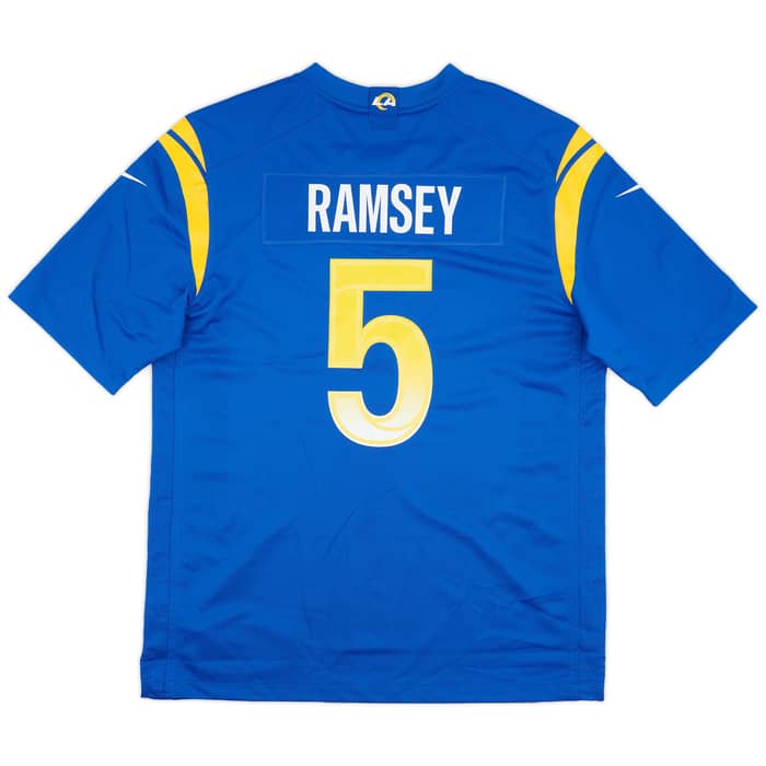 2020-22 LA Rams Ramsey #5 Nike Game Home Jersey (L)