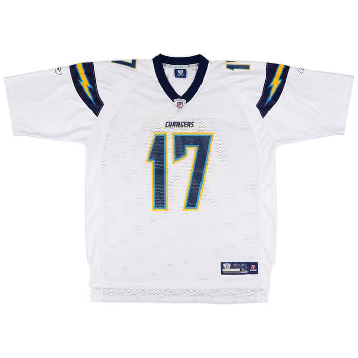 2008-11 San Diego Chargers Rivers #17 Reebok On Field Away Jersey (Excellent) XL