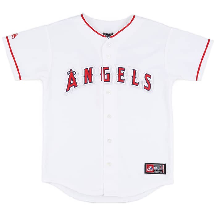 2012-16 LA Angels Pujols #5 Majestic Home Jersey (Excellent) L.Kids