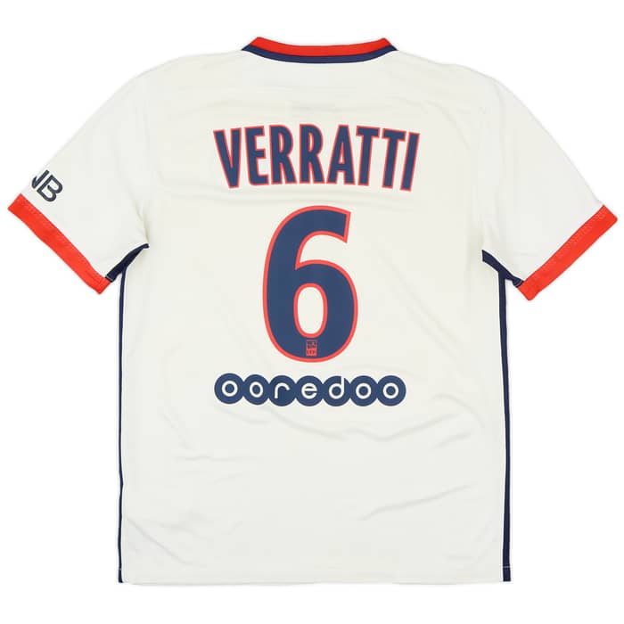 2015-16 Paris Saint-Germain Away Shirt Verratti #6 - 5/10 - (M)