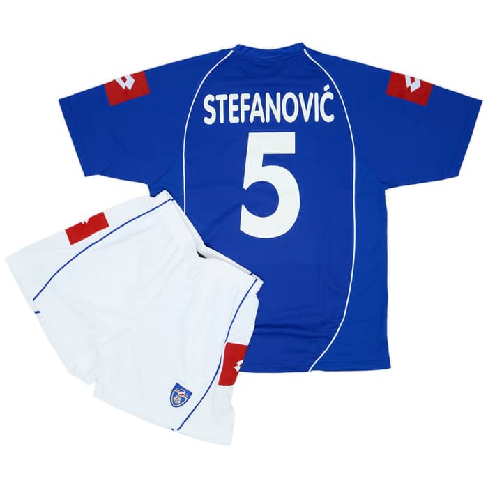 2003-05 Serbia and Montenegro Home Shirt & Shorts Stefanovic #5 (L)