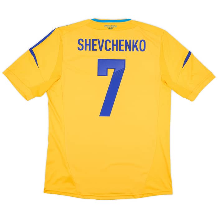 2011-13 Ukraine Home Shirt Shevchenko #7 - 8/10 - (L)