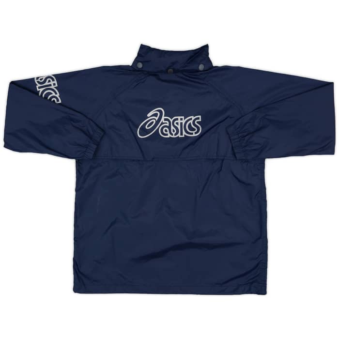 2002-03 Sampdoria Asics 1/4 Zip Hooded Rain Jacket - 8/10 - (L)