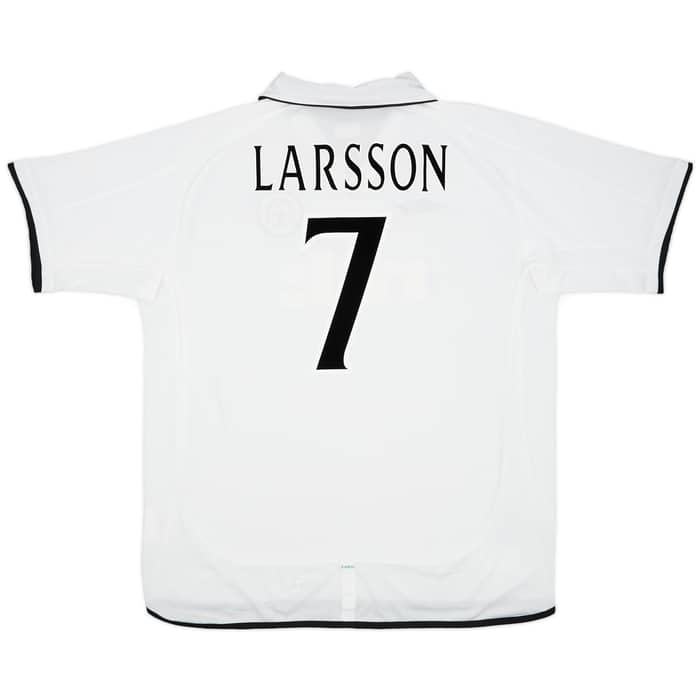 2001-02 Celtic Away Shirt Larsson #7 - 8/10 - (XXL)