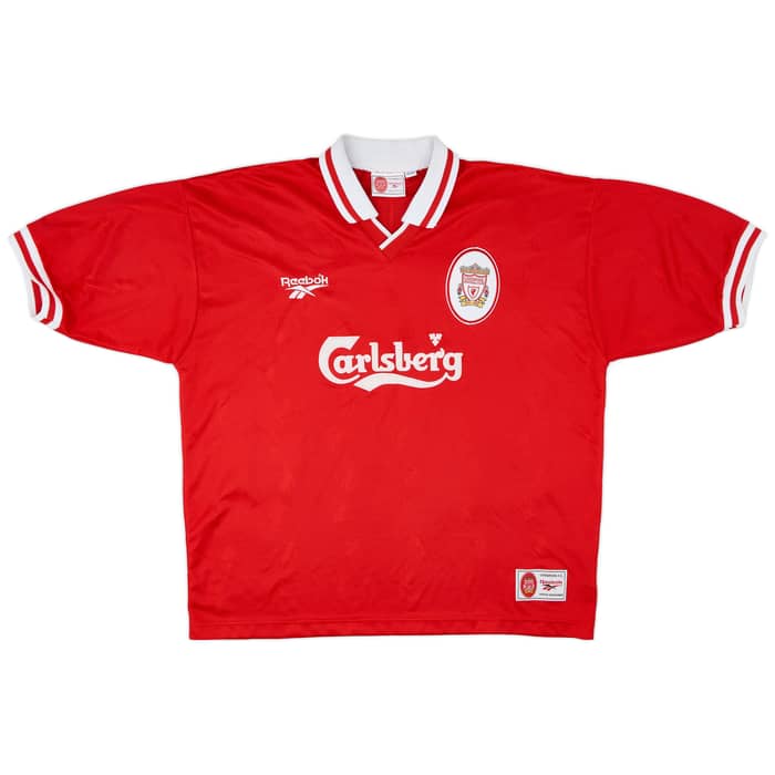 1996-98 Liverpool Home Shirt McManaman #7 - 9/10 - (XL)